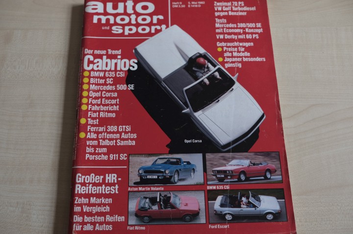 Deckblatt Auto Motor und Sport (09/1982)